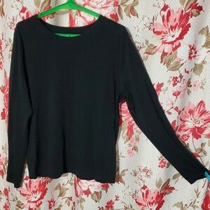 a new day Black Long Sleeve Women's Top Medium